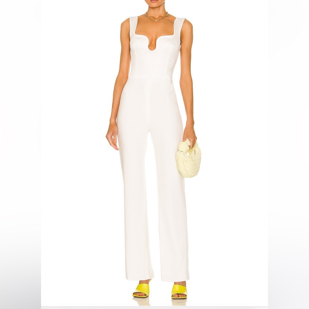GALVAN Barcelona Sleeveless Flared Jumpsuit Size 10 NWT